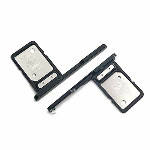 Black dual SIM card tray for smartphone