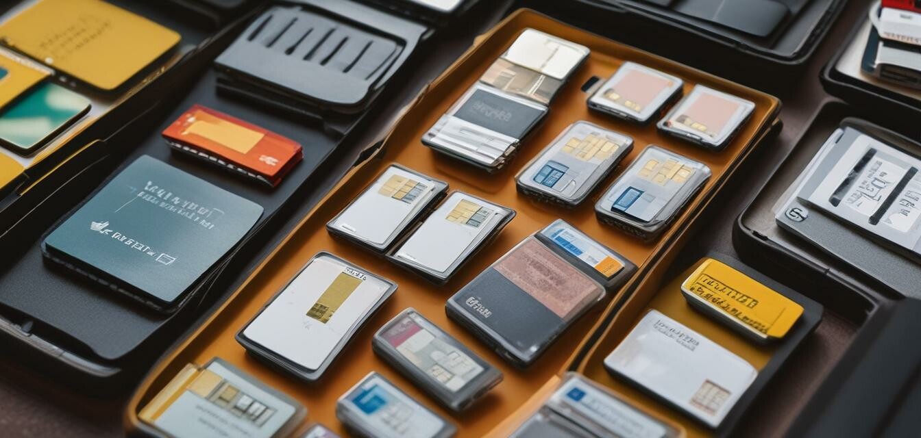 Organized SIM Cards Image